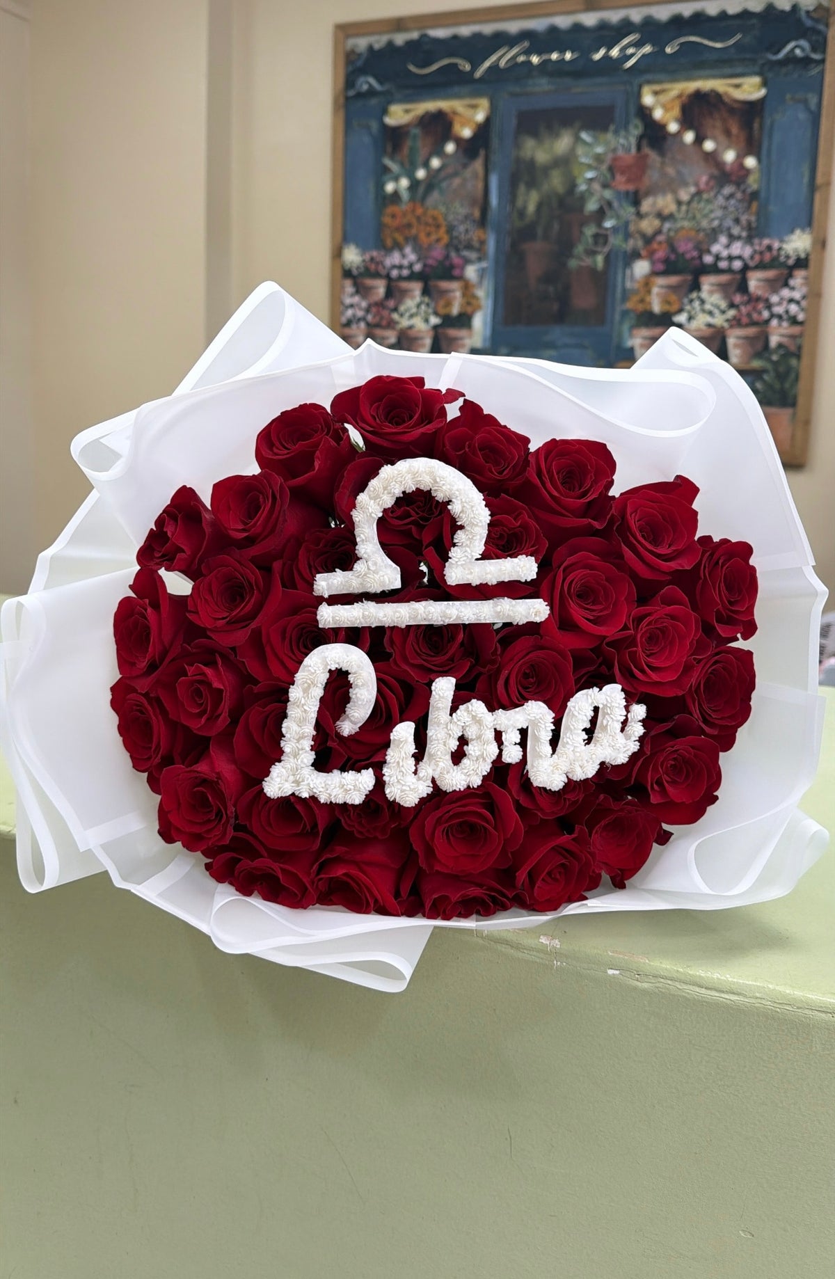 Libra Zodiac Bouquet (baby breath design)