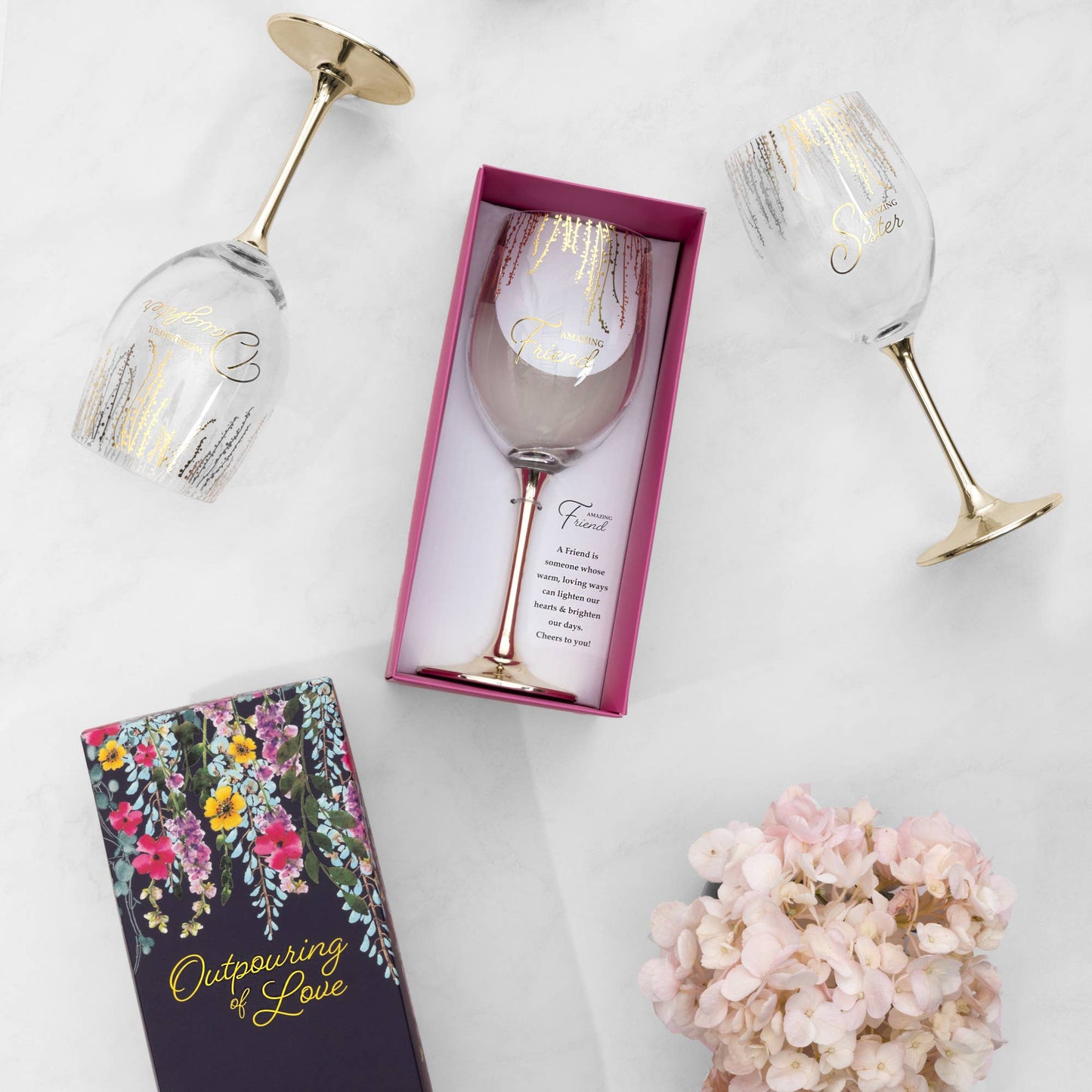 Daughter - Gift Boxed 19 oz Crystal Wine Glass