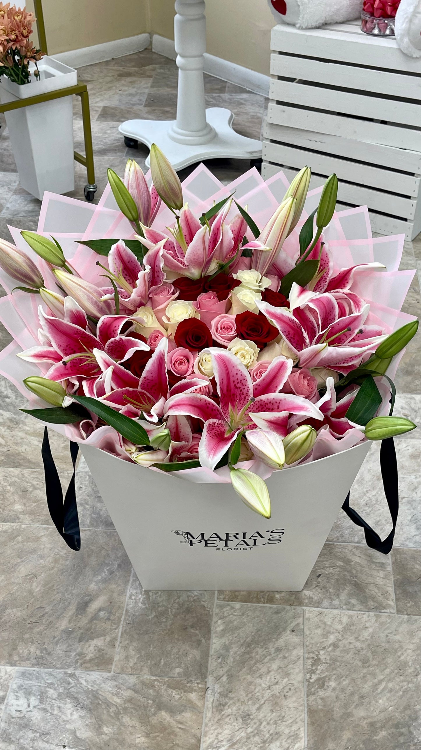 Premium Rose & Lily Bouquet
