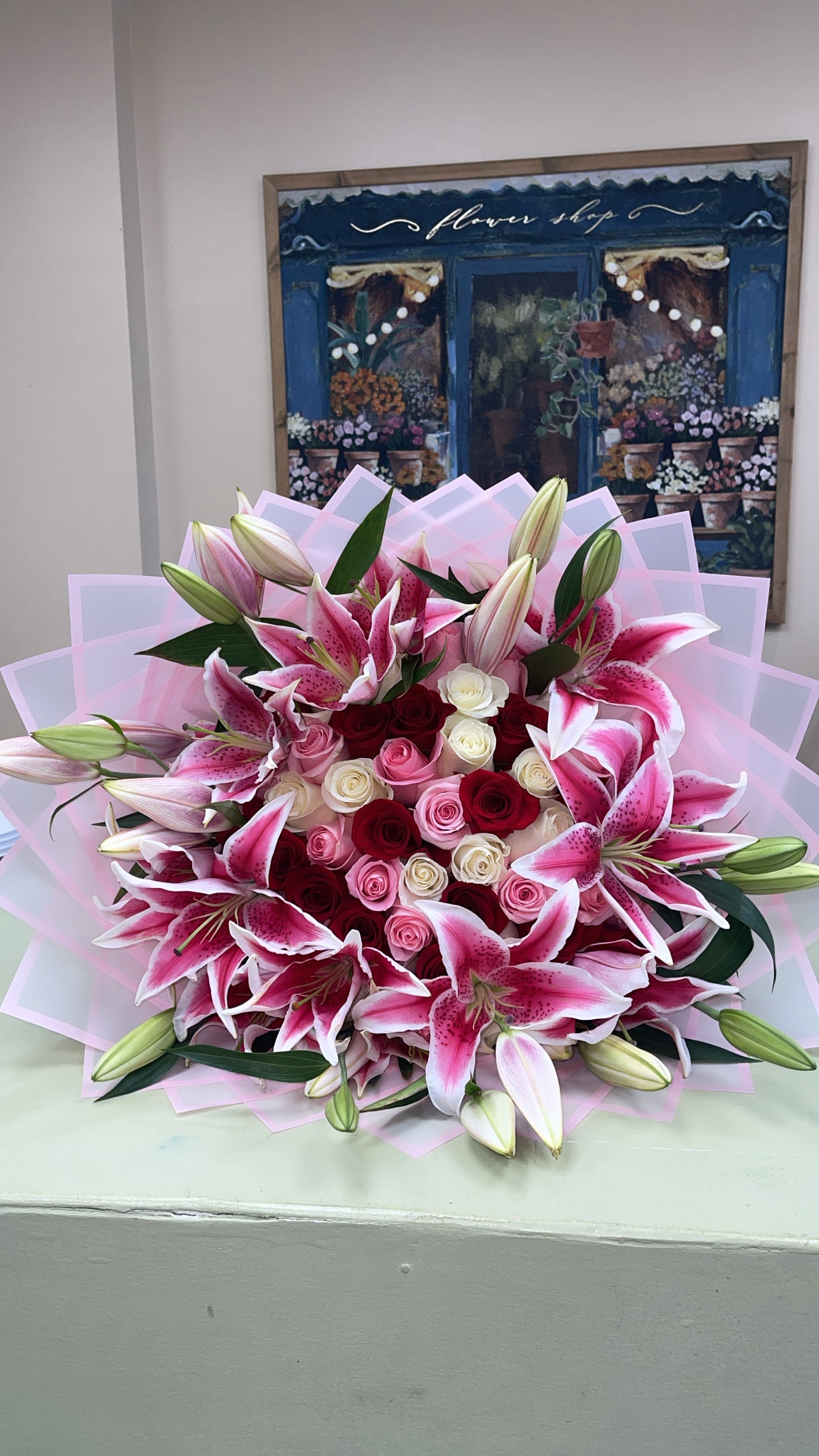 Premium Rose & Lily Bouquet